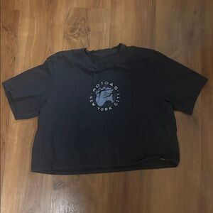 adidas Gray Crop TShirt L